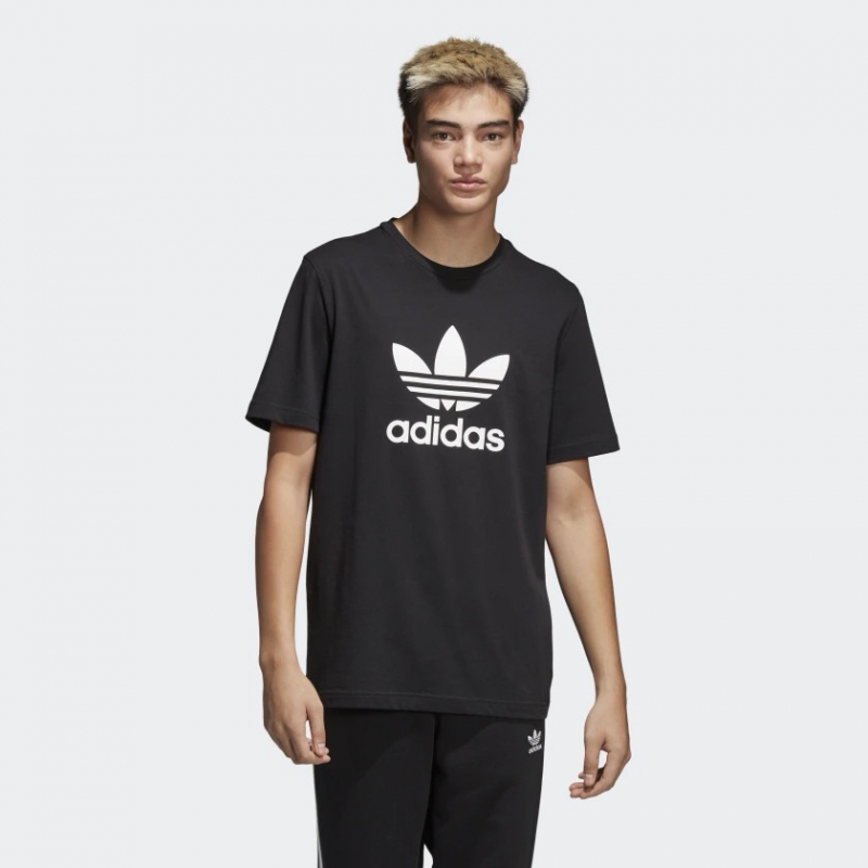 Adidas 男裝 短袖上衣 純棉 黑【運動世界】CW0709